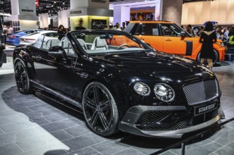 FRANKFURT - SEPT 2015: Bentley Continental GTC Startech cabrio presented at IAA International Motor