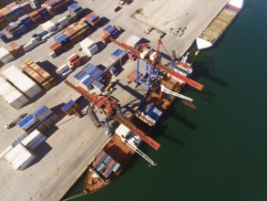 Transport in the port of Bilbao, Santurtzi, Bizkaia, Basque Country, Spain