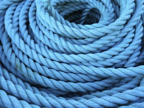 Blue cordage