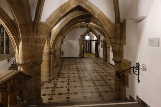 Corridor, New Town Hall, Munich, Bavaria, Germany