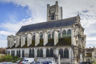 St. Peter's Church in the style of late Gothic in Auxerre, France