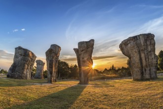 Mor Hin Khao (Thailand Stonehenge) sunrise landscape, Chaiyaphum, Thailand