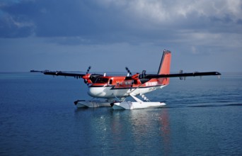 Seaplane, water taxi, Maldives, Indian Ocean, Felidu Atoll