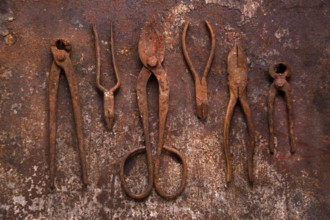 Antique accessories used by craftsmen in the last century