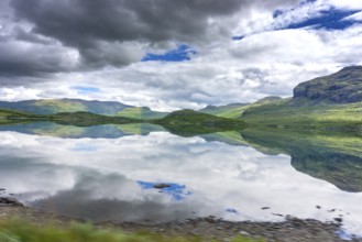 Fascinating natural landscape in Jotunheimen in the summertime in Norway. Great natural landscape