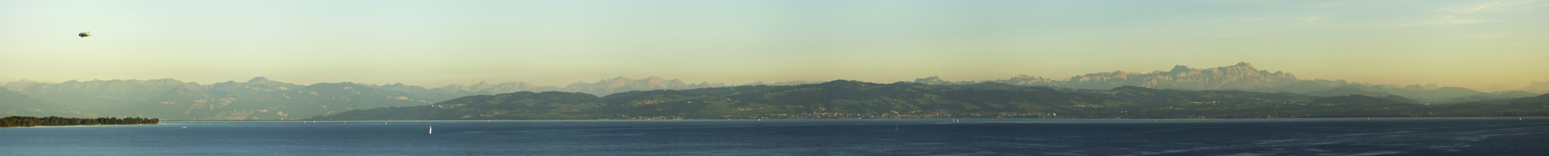 Panorama, Lake Constance Alpine view