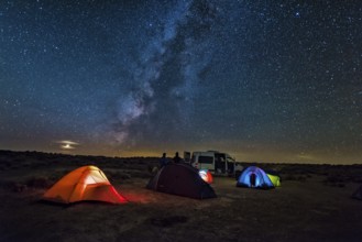 USA Arizona Lake Powell Milky Way Moon