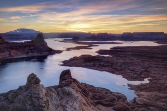 USA Arizona Alstrom Point in sunset