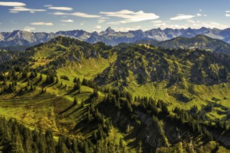 View from the Hochgrat near Oberstaufen (Bavaria, Germany)