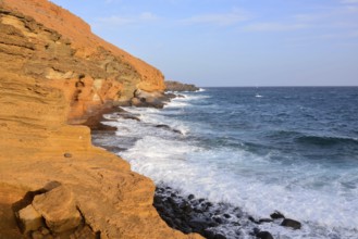 the Beautiful Ocean Coast's View Montana Amarilla Tenerife