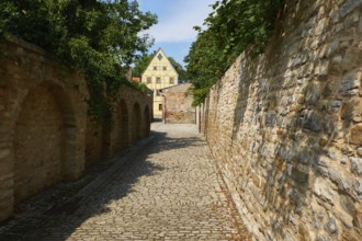 Merseburg, historic city wall, Saxony-Anhalt, Germany