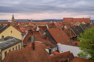 Panoramic view of the old town of Bamberg in Bavaria, Germany