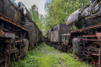 Old historic railway vehicles in Germany