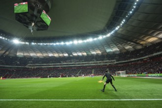 WARSAW, POLAND - NOVEMBER 17, 2023: Qualifications for UEFA Euro 2024. Match Poland - Czech