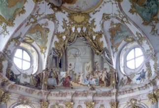 Würzburg, Residence/ Imperial Hall, south wall