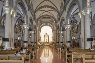Manila catholic cathedral interior in philippines