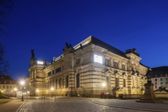 The Albertinum, formerly the Zeughaus on Brühl's Terrace, Dresden, Saxony, Germany