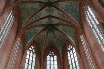 Nave of the collegiate church, Wertheim, Main, Tauber, Main-Tauber-Kreis, church, Germany