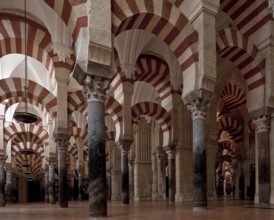 Mezquita-Catedral de Córdoba, interior, detail with superimposed arches, St., Saint, Saint