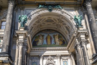 Artistic portal of the Berlin Cathedral, a popular sight in the capital and a historic building.