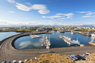 The town of Stykkisholmur, Snaefellsnes peninsula, the western part of Iceland