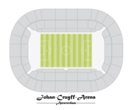Floor plan of the Johan Cruyff Arena in Amsterdam