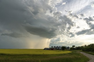Summer Storms in the Canadian Prairies Dramatic Scenes