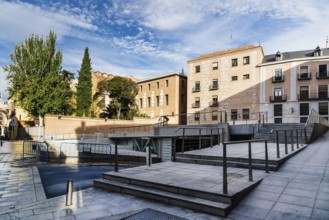 Empty Square in Historical Centre of Madrid