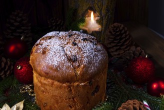 Eine köstliche echte italienische Mutter Weihnachten panettone