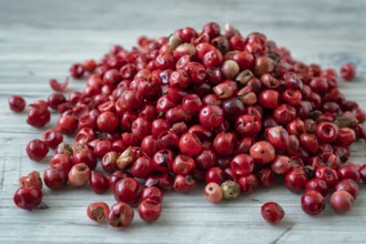 Pink or rose brazilian red peppercorns (schinus terebinthifolius)