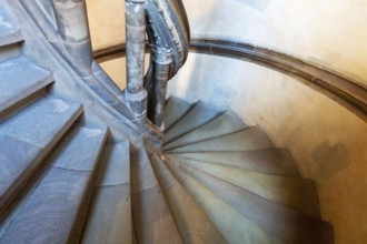 An image of a typical vintage stone staircase