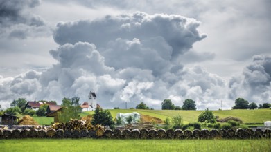 An image of a storm cloud over Frieding Bavaria Germany
