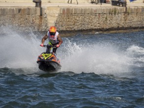 Olbia, Italy - September 16 - 20192 Aquabike world Championship gran prix of Italy