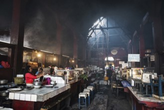 Market hall, food stalls, Analakely Market Antanarivo, Madagascar
