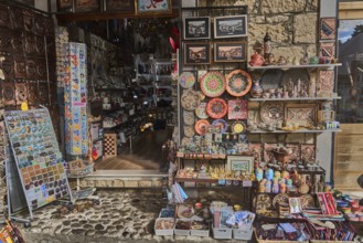 Souvenir shop in the alleys of the old town, Mostar, Bosnia and Herzegovina