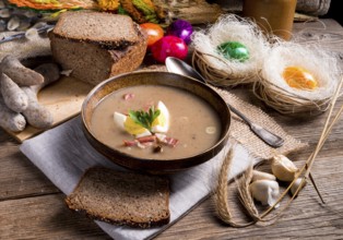 Polish Sour rye soup