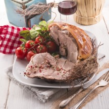 Crust Roast with salad