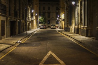 Spain Barcelona skyline (night view). Shooting Location: Spain, Barcelona