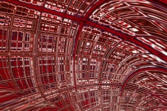 Abstract technology background - computer- generated image. Fractal geometry: distorted curved