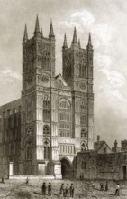 West Front of Westminster Abbey, London, England, Great Britain