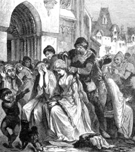 Forced hair cut to women having sex with Catholic priests, 11th century