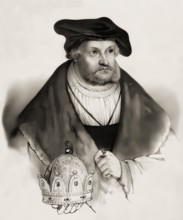 Frederick III or Frederick the Wise, 1463 - 1525, Prince-elector of Saxony, digitally edited,