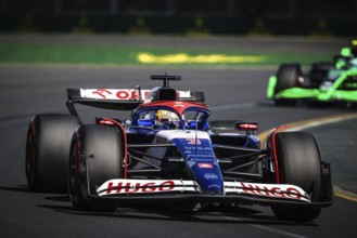 MELBOURNE, AUSTRALIA, MARCH 24: Daniel Ricciardo of Australia drives the Visa Cash App RB Formula