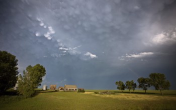 Prairie Storm Clouds in Saskatchewan Canada Mammatus