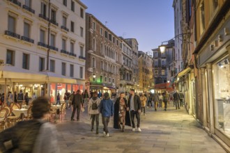 Pedestrian zone, shopping street Strada Nova, Venice, Veneto, Italy