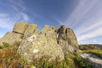 Granite rocks in the Vosges mountains in France