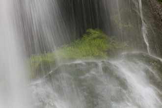 Waterfall in Autoire, Lot department, Occitanie, France
