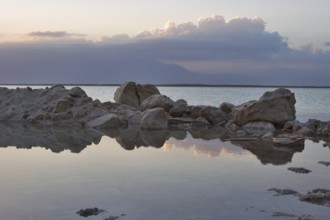 The Dead Sea near to medical beach Ein-Bokek