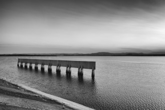 Nechranice Dam in Czech Republic. .Water surface has an extention of 1338 ha. Except of this, it is