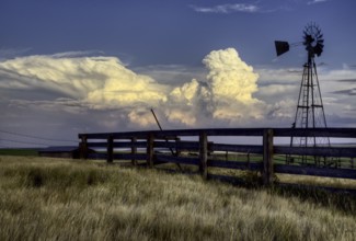 Storm Clouds Canada rural countryside Prairie Scene